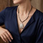 Christian zilveren hanger met leer