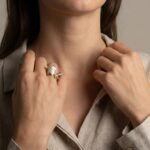 Zilveren citrien ring