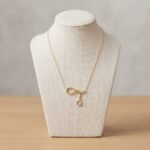 Geel gouden cirkel zirkonia hanger