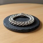 Zilveren Christian gourmette armband