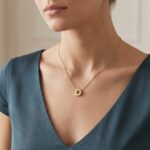 Gouden ketting met D hanger