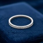 14 karaat wit gouden ring met zirkonia