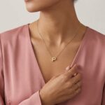 Gouden ketting met P hanger