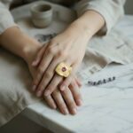 Zilveren ring met paarse toermalijn