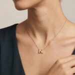 Gouden ketting met N hanger