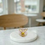 Zilveren double ring met citrien