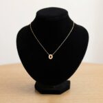 Gouden ketting met O hanger