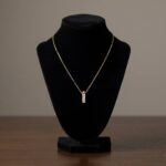 Gouden ketting met I zirkonia hanger