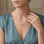 Gouden zirkonia sterren hanger