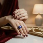 Zilveren ring met lapis lazuli