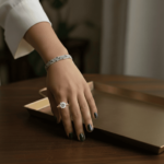 14 karaats gouden ring solitair met zirkonia