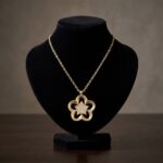 Gouden zirkonia ster hanger