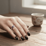 Gouden cachet ring met lapis lazuli