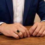 Christian gouden onyx zegelring