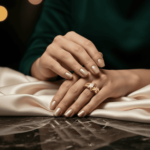 Geel gouden ring met citrien