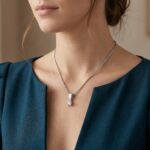 Christian wit gouden hanger met diamant