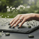 Cachet ring met diamant