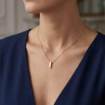 Gouden ketting met I hanger