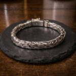 Zilveren armband met vierkant geweven