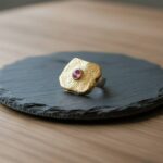 Zilveren ring met rode toermalijn