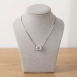 Wit gouden ketting met zirkonia