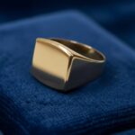14 karaat Christian geel gouden cachet ring