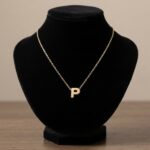 Gouden ketting met P hanger
