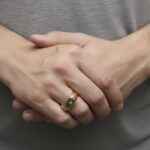 Christian bicolor gouden cachet ring met diamant