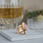 Zilveren ring met rozenkwarts