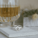 Christian wit gouden fantasie ring met zirconia