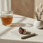 Zilveren ring met kunziet