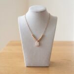 Rose gouden zirkonia hanger