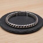 Zilveren armband met half rond