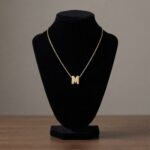 Gouden ketting met M hanger