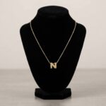 Gouden ketting met N hanger