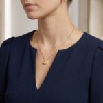 Gouden ketting met J hanger