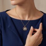 Gouden zirkonia ster hanger