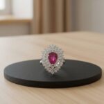 Bicolor ring met 0.03ct. diamant