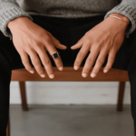 Gouden cachet ring met heliotroop