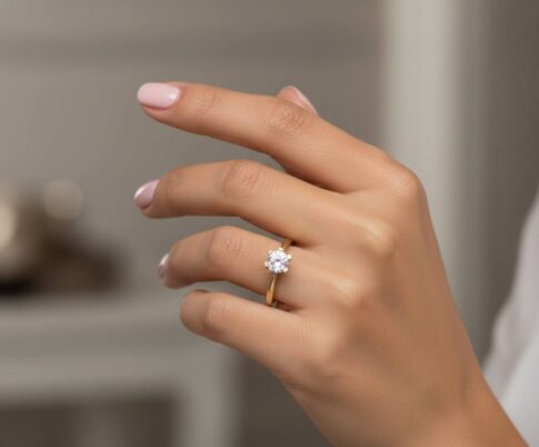 Christian solitair ring met zirkonia