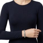 Zilveren armband met half rond