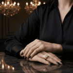 Bicolor gouden diamanten babyring