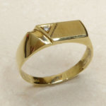 Christian diamanten cachet ring