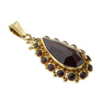 Geel gouden granaten hanger