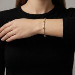 14 karaat gouden rose armband met zirkonia