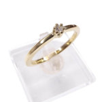14 karaat gouden ring met diamant