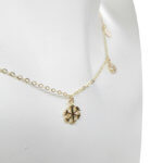 14 karaat gouden zirkonia bedelketting