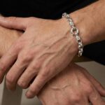 Christian zilveren armband met schakels