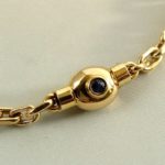 Geel gouden saffieren armband