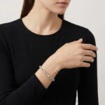 Christian zilveren armband met schakels